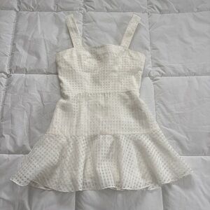 White Amanda Uprichard Mini Dress Size Small